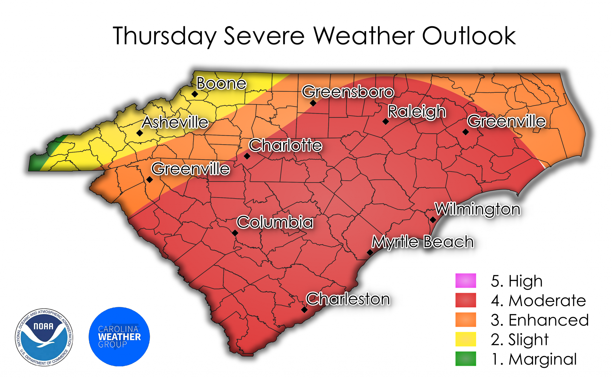 Prepare Now! Severe Weather on Thursday Carolina Weather Group